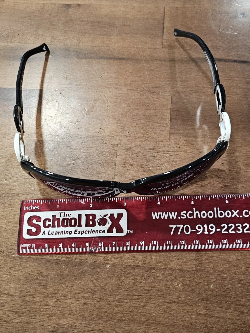 Brighton Handmade Express Yourself Black Frame Sunglasses Oval Oversized Links